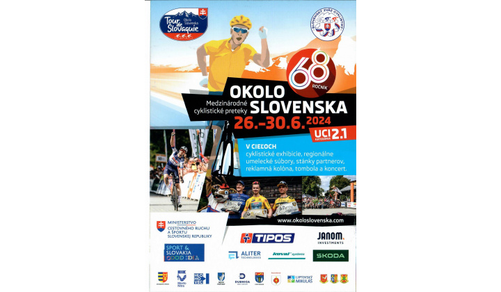 Medzinárodné cyklistické preteky okolo Slovenska cez obec Štôla v nedeľu dňa 30.06.2024