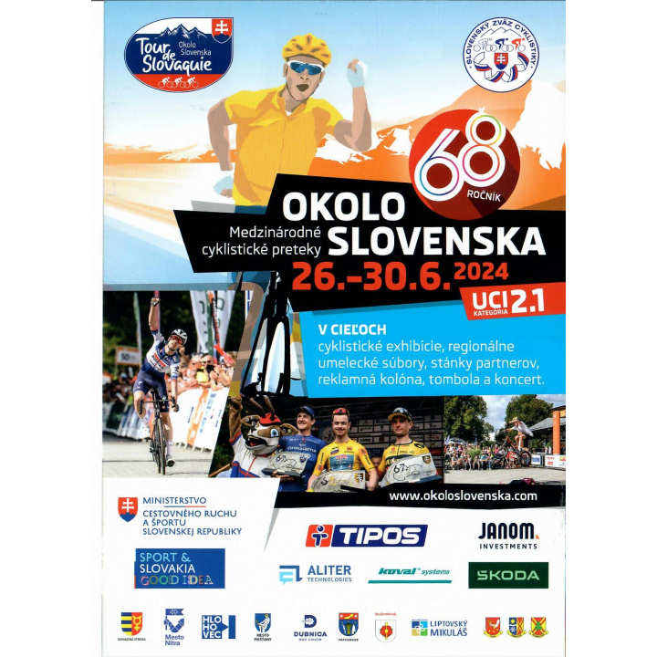 Medzinárodné cyklistické preteky okolo Slovenska cez obec Štôla v nedeľu dňa 30.06.2024
